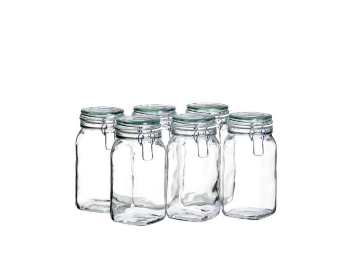 Einmachglas MÄSER Gothika , bunt (transparent), Lebensmittelaufbewahrungsbehälter, Einmachglas