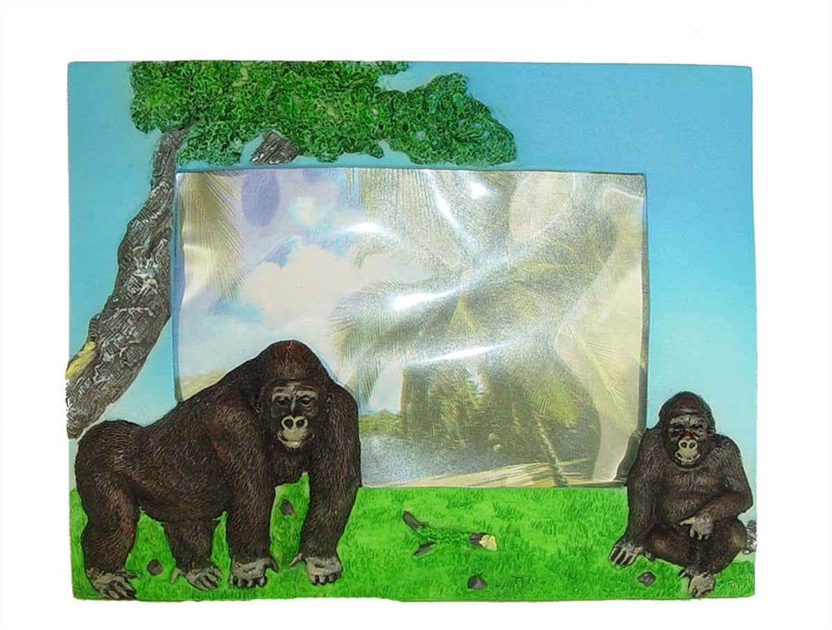 PIA Soft Toys Gorilla fotokader voor kinderen, 17 cm