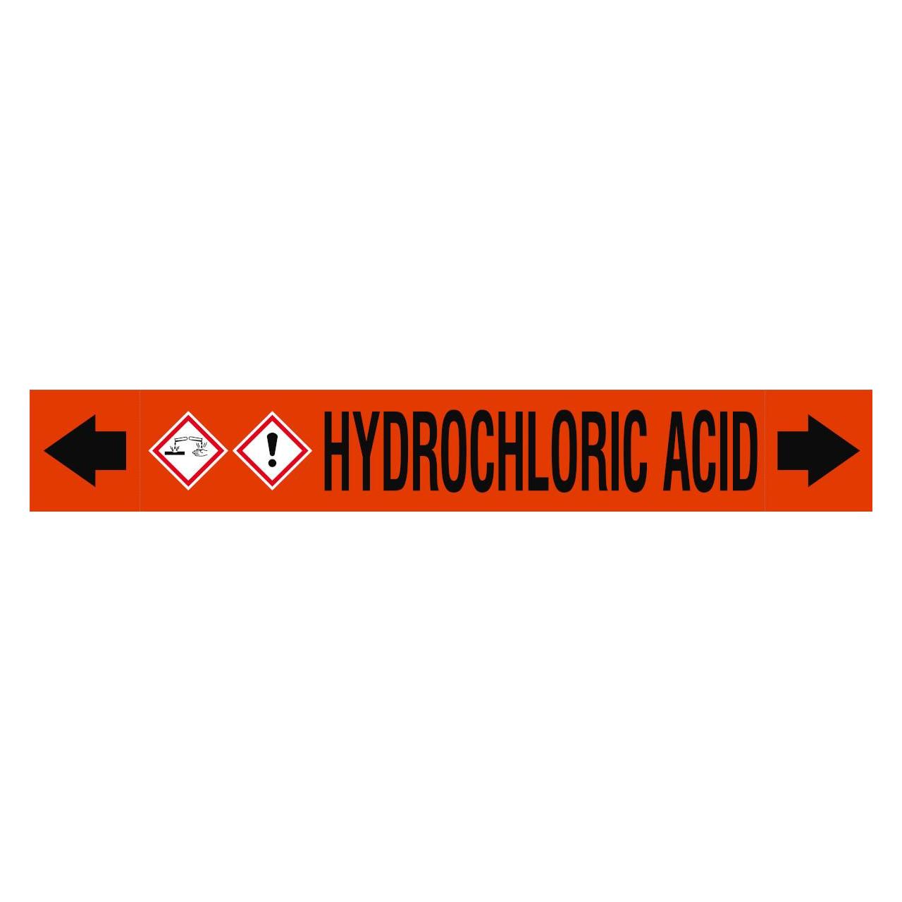 Brady ASME - Rohrmarkierer - Hydrochloric Acid (313298)
