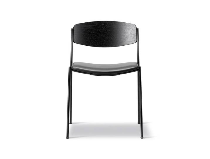 Fredericia Furniture Lynderup 3081 Stuhl Leder omni 301-schwarz