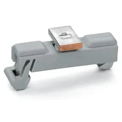 Wago 790-110 Träger mit Ableitfuß,parallel zur Tragschiene,15 mm lang,grau 790110  - 25 Stück