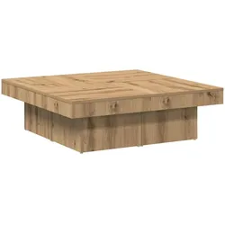 vidaXL Couchtisch Artisan-Eiche 90x90x28 cm Holzwerkstoff