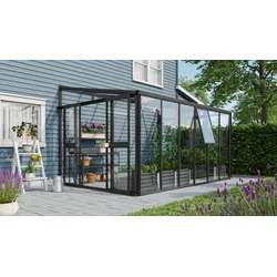 Vitavia Anlehn-Gewächshaus "Athena 10200",schwarz,10,2 m2