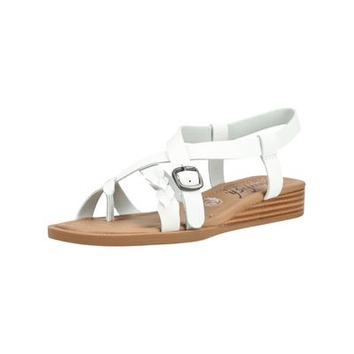 Zehentrenner BLOWFISH "Blowfish Sandalen Lederimitat", Damen, Gr. 40, weiß, Lederimitat, Schuhe Zehentrenner
