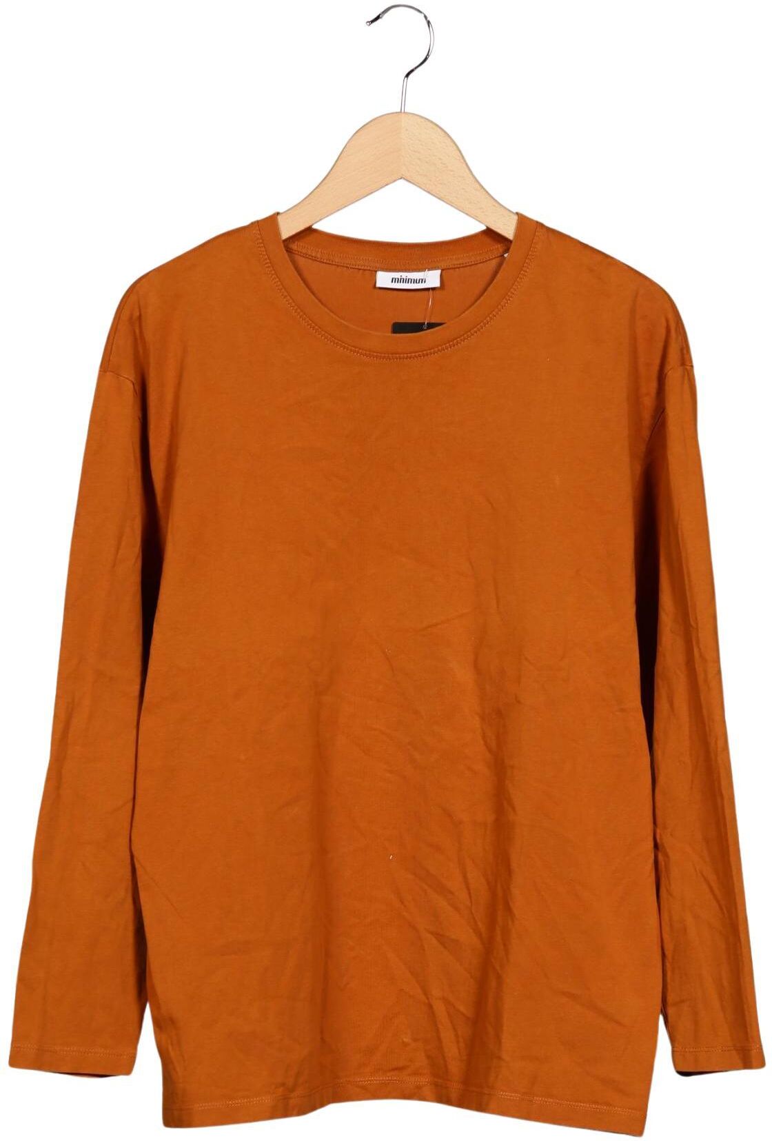 Minimum Damen Langarmshirt, Orange, Gr. Xxl, kein / Etikett - Second Hand