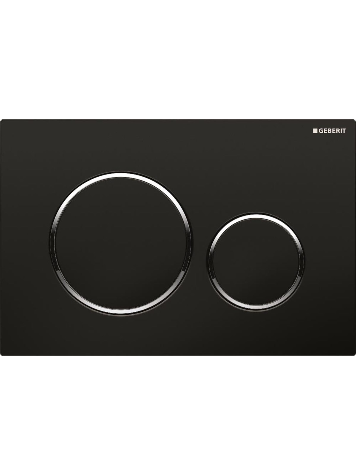 Geberit actuator plate sigma20 for dual flush black bright c