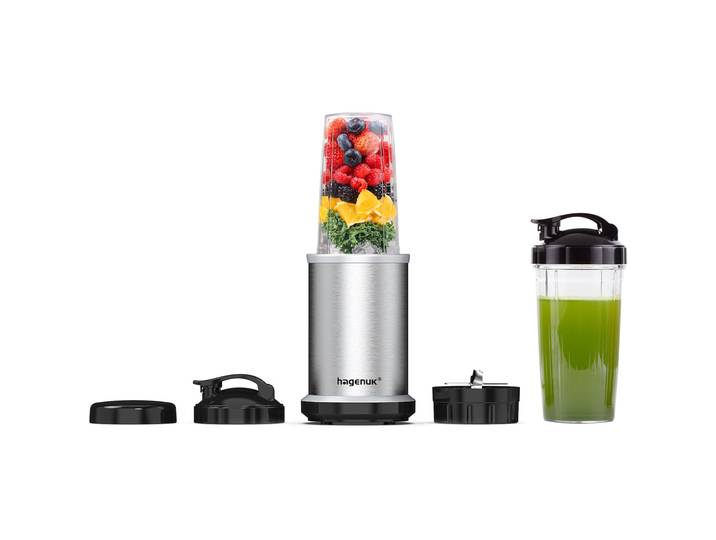 Smoothies Maker mit To-Go Becher, 1000 W, silber