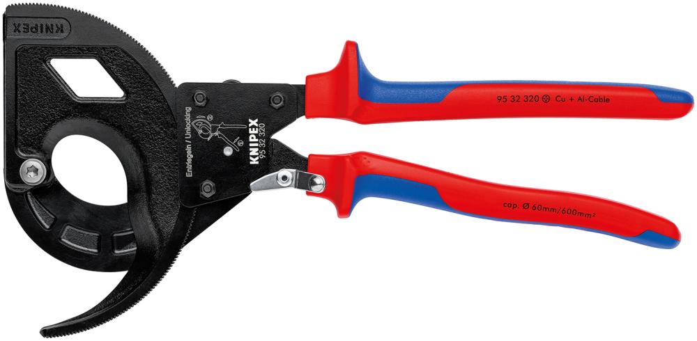 KNIPEX Kabelschere, Kopf lackiert