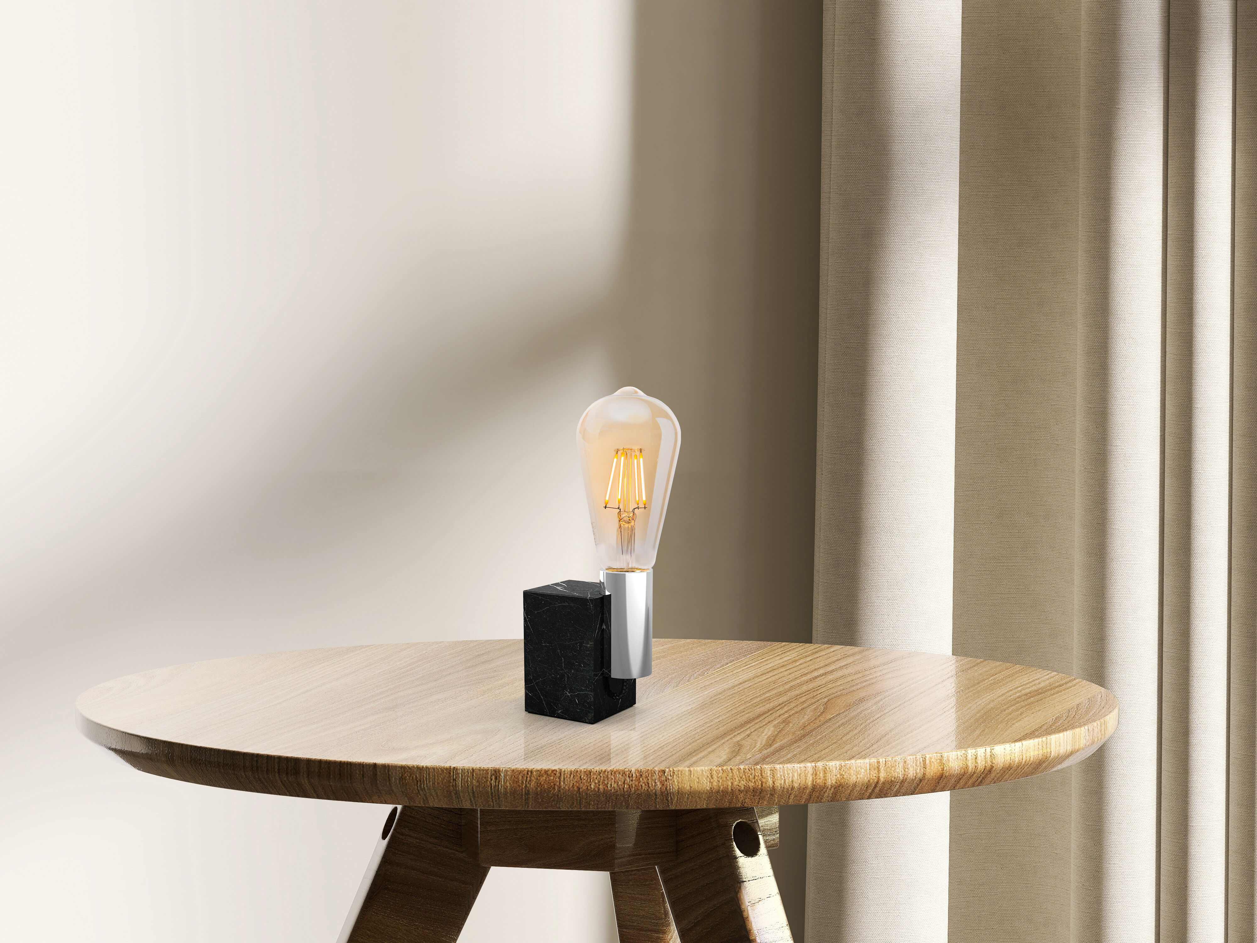 NÄVE LED-Leuchtmittel "Dilly", Energieeffizienz: F, gelb (amber), L:14,6cm Ø:6,4cm, Leuchtmittel, 4er-Set LED Leuchtmittel E27/4W,2000K; 320lm; SKI/IP20, LED-Leuchtmittel