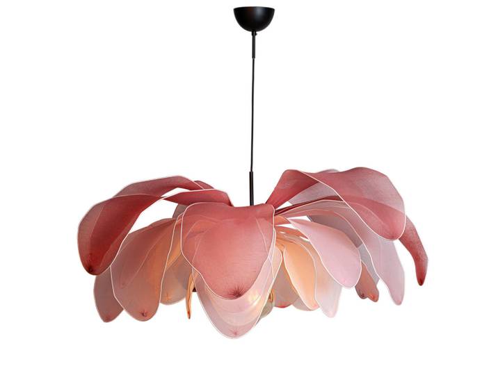 By Rydéns Hängeleuchte, Rosa, Blume, 59 cm, Lampen & Leuchten, Innenbeleuchtung, Hängeleuchten, Pendelleuchten