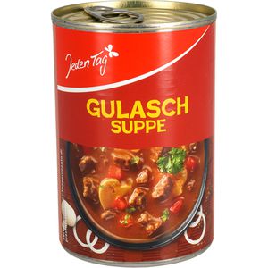 JedenTag Fertiggericht Gulaschsuppe, mit Rind und Gemüse, 400 g