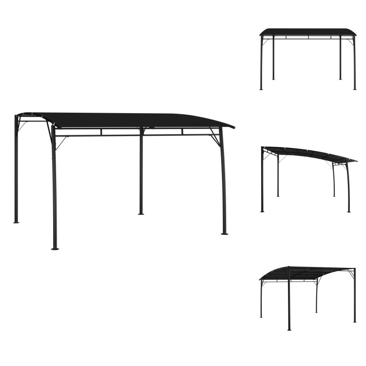 vidaXL Garten-Sonnenschutz 3x3x2,55 m Anthrazit - Pavillons & Partyzelte