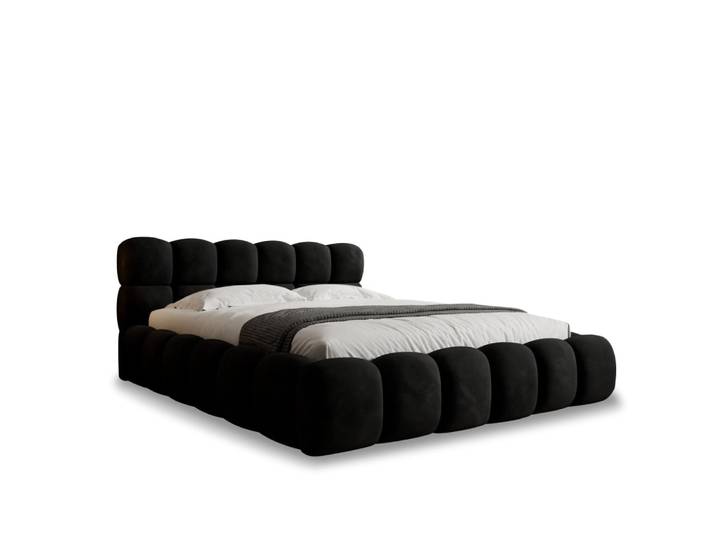 Lit coffre 180x200cm velours noir