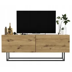 TV-LOWBOARD Enjoy Artisan Eiche 120 cm mit Metallrahmen