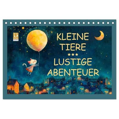 Kleine Tiere - Lustige Abenteuer (Tischkalender 2027 DIN A5 quer), CALVENDO Monatskalender