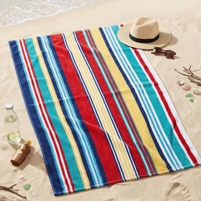 Superior Vibrant Oversized Cotton Beach & Pool Towel Collection - Assorted Styles