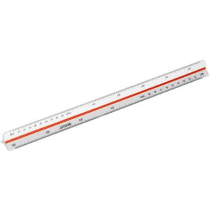 Westcott Dreikantmaßstab E-10160 00, 30cm, Vermessung 2, Teilung 1:500 bis 1:2500