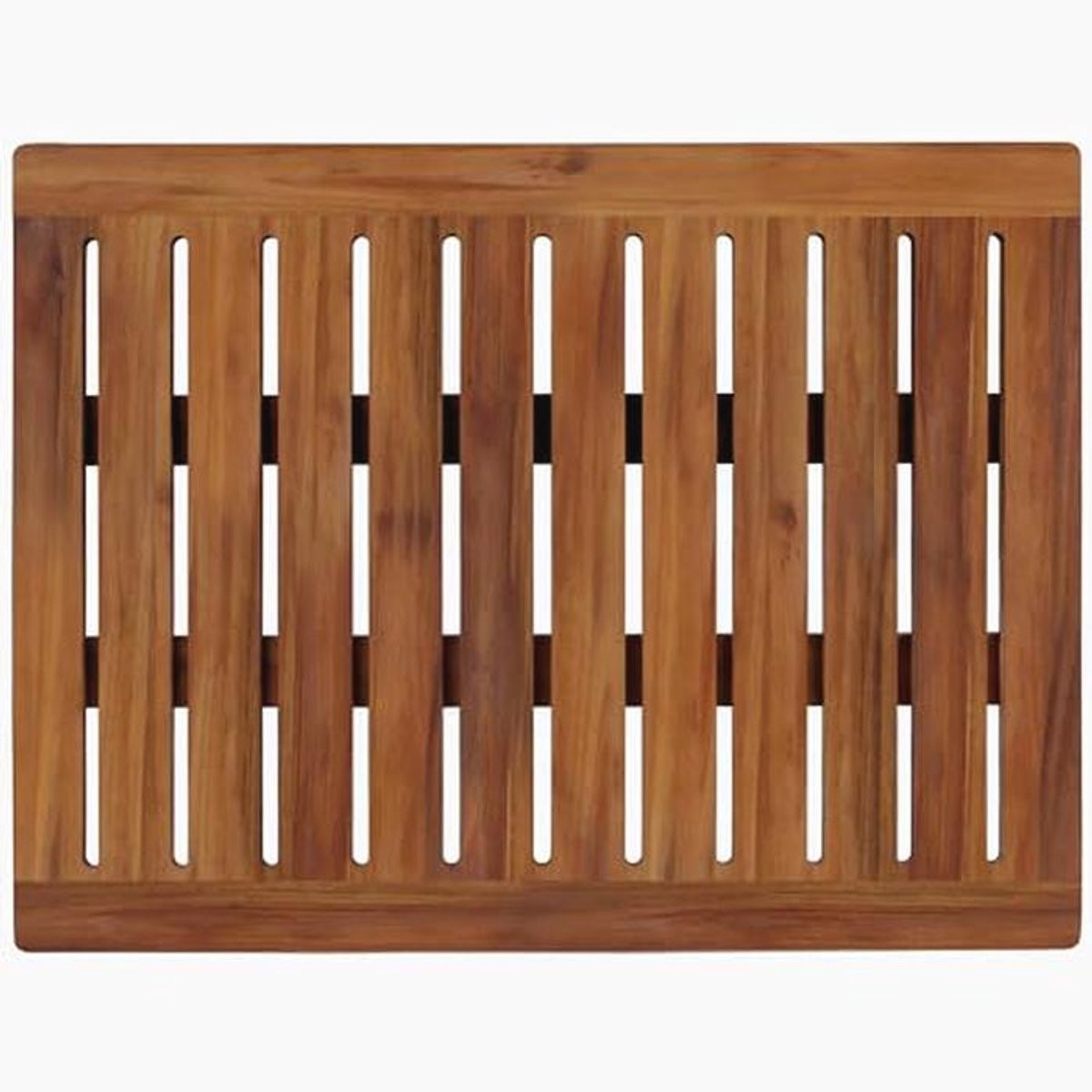 Houten antislip douchemat voor binnen en buiten, 46 x 61 cm