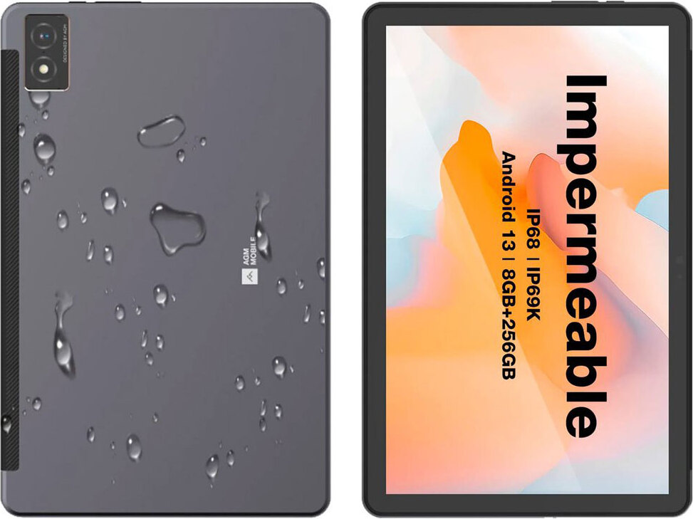 AGM PAD P1, 26,3 cm (10.4"), 1200 x 2000 Pixel, 256 GB, 8 GB, Android 13, Grau