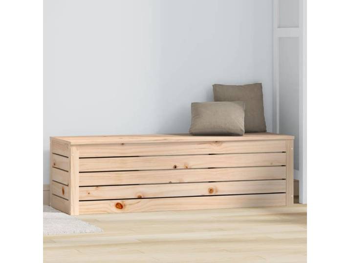 Bon plan  Coffre meuble de jardin rangement/Meuble de Rangement - JILI HOT - Boîte de rangement 109x36 5x33cm - Bois massif de pin