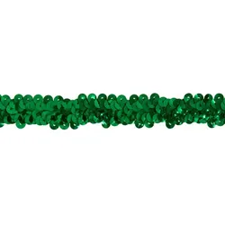 Elastik-Paillettenband, grün, Breite: 20 mm, Länge: 3 m