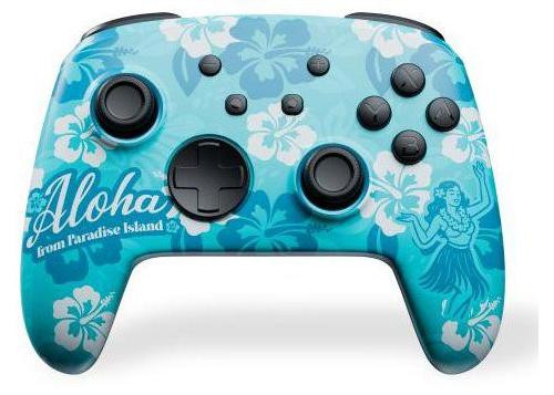 Freaks & Geeks Aloha Draadloze RGB-gamecontroller voor Nintendo Switch en PC, Kleurrijk design