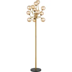 LED-Stehleuchte Calvin Gold-/Messingfarben max. 3,5 W
