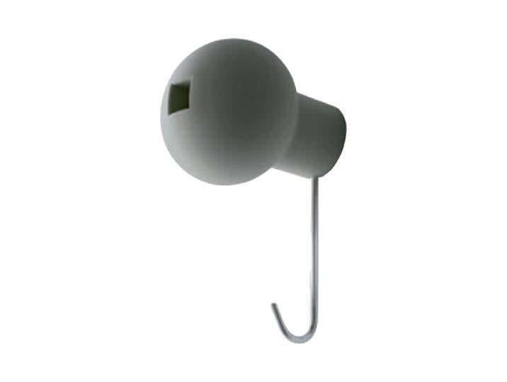 MAGIS lot de 6 patères murales GLOBO (Gris - Polipropilene, acciaio inox)