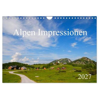 Alpen Impressionen (Wandkalender 2027 DIN A4 quer), CALVENDO Monatskalender