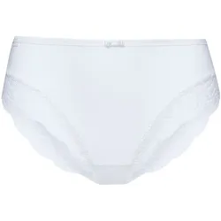Hipster SUSA "Damen Hipster Nizza", Damen, Gr. 46, weiß, Stoff, Obermaterial: 55% Baumwolle CO. 37% Polyamid PA. 8% Elasthan EL., Unterhosen