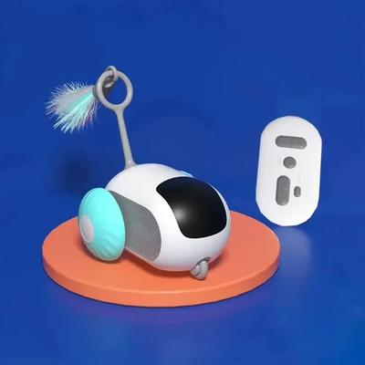 Happy Pet Pantry Smart Remote Control Cat Toy Car Automatic Rolling Interactive Pet Toy blue Version