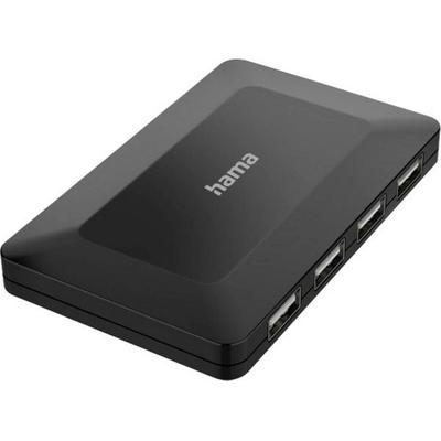 Hama 00200122 USB-Hub 4 Port USB-A USB 2.0 480 MBit/s Schwarz