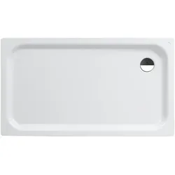 Laufen Duschwanne PLATINA 800x1400x65 Stahl Ablauf seitlich inkl. Schallschutz weiβ
