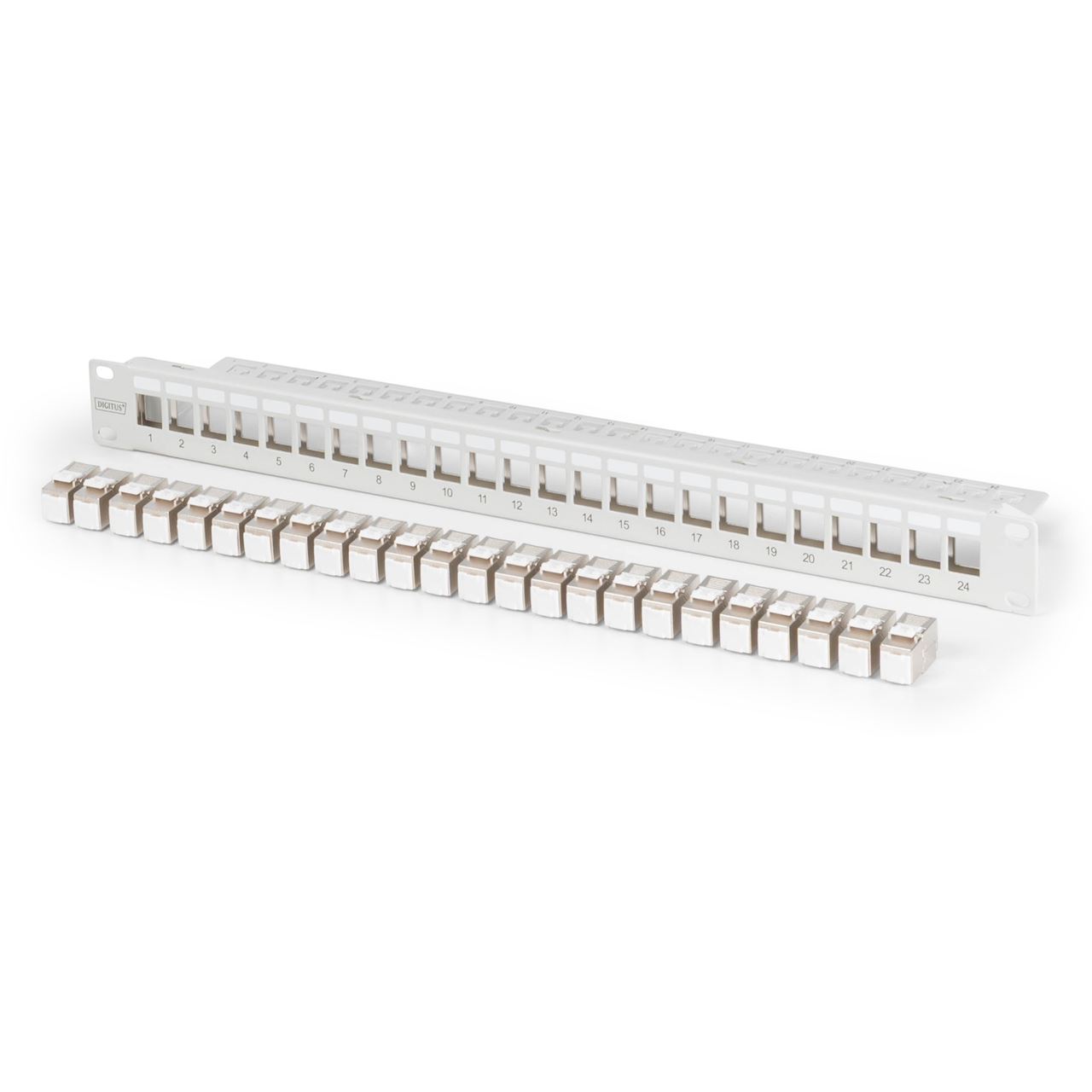 DIGITUS 24-PORT MOD 1U PATCH PANEL EQUIPPED WITH 24X DN-93615