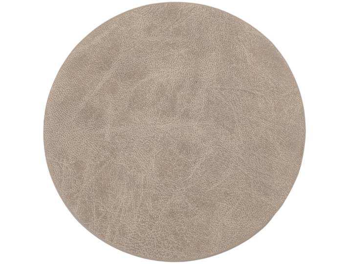 ZICZAC Untersetzer Truman Braun Kunstleder B 9.5 cm - Untersetzer