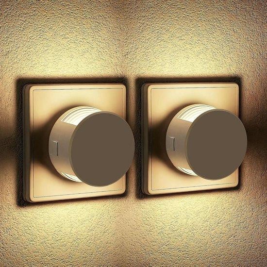 JandCase LED Nachtlampje met Schemersensor - Wit - 2 stuks
