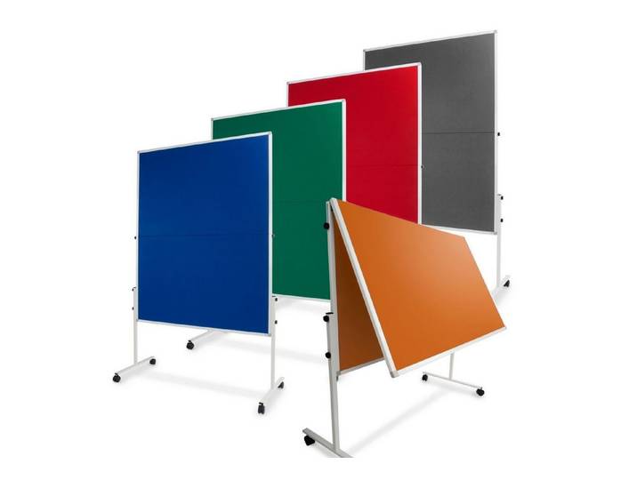 officemarshal Standtafel Filz-Moderationstafel klappbar, Klappbar