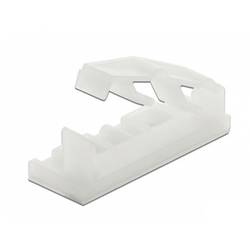 Delock Flachbandkabelhalter selbstklebend 60179 für Flachbandkabel Transparent 10 St.