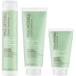 650ml Paul Mitchell Clean Beauty Smooth Mini-Set (Shampoo 250ml + Conditioner 250ml + Treatment 150ml)