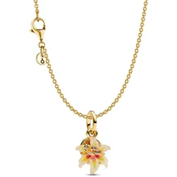 Pandora 21535 Damen-Halskette Disney Rapunzel Sonnentropfenblume Goldfarben