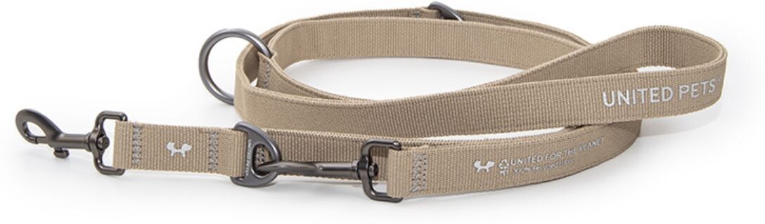 United Pets Guinzaglio Eco Multifunzione per Cani Linea CityLife Beige S