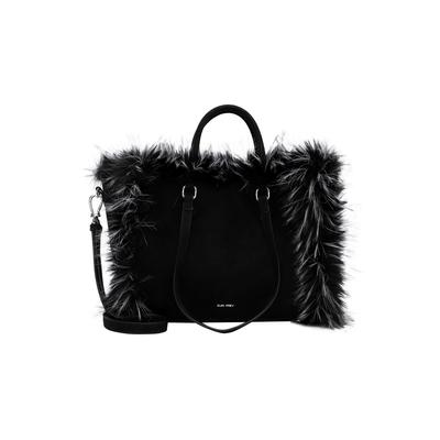 Shopper SURI FREY "Shopper SFY Chessy Suede", Damen, Gr. B/H/T: 49cm x 27cm x 15cm 0, schwarz (schwarz 100), Polyester, Taschen Shopper
