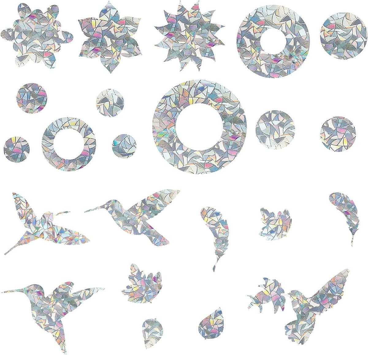 Dailygoods Raamstickers Vogelbescherming - Statische Venster Stickers