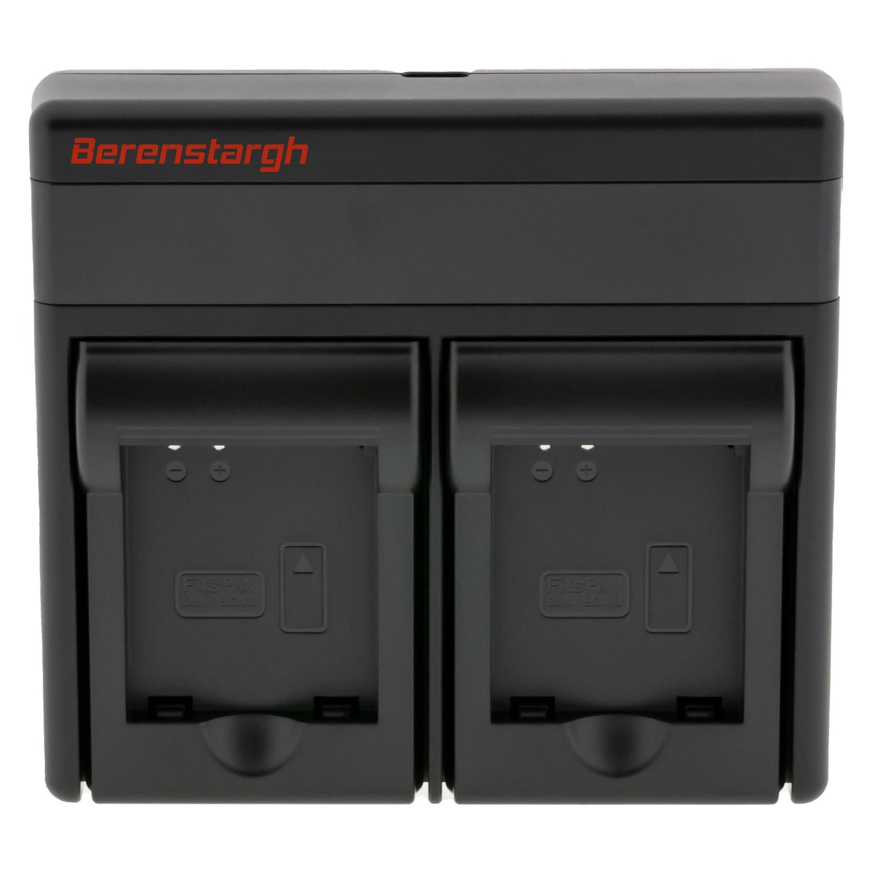 Berenstargh Dual PD Hyper Ladegerät f. Panasonic DMW-BCN10 USB-C in/out Powerbankfunktion (61064003)