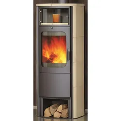 Hark  Dauerbrandofen  Kaminofen  Opera-B  Grande  Ofenkacheln  creme  (7  kW)