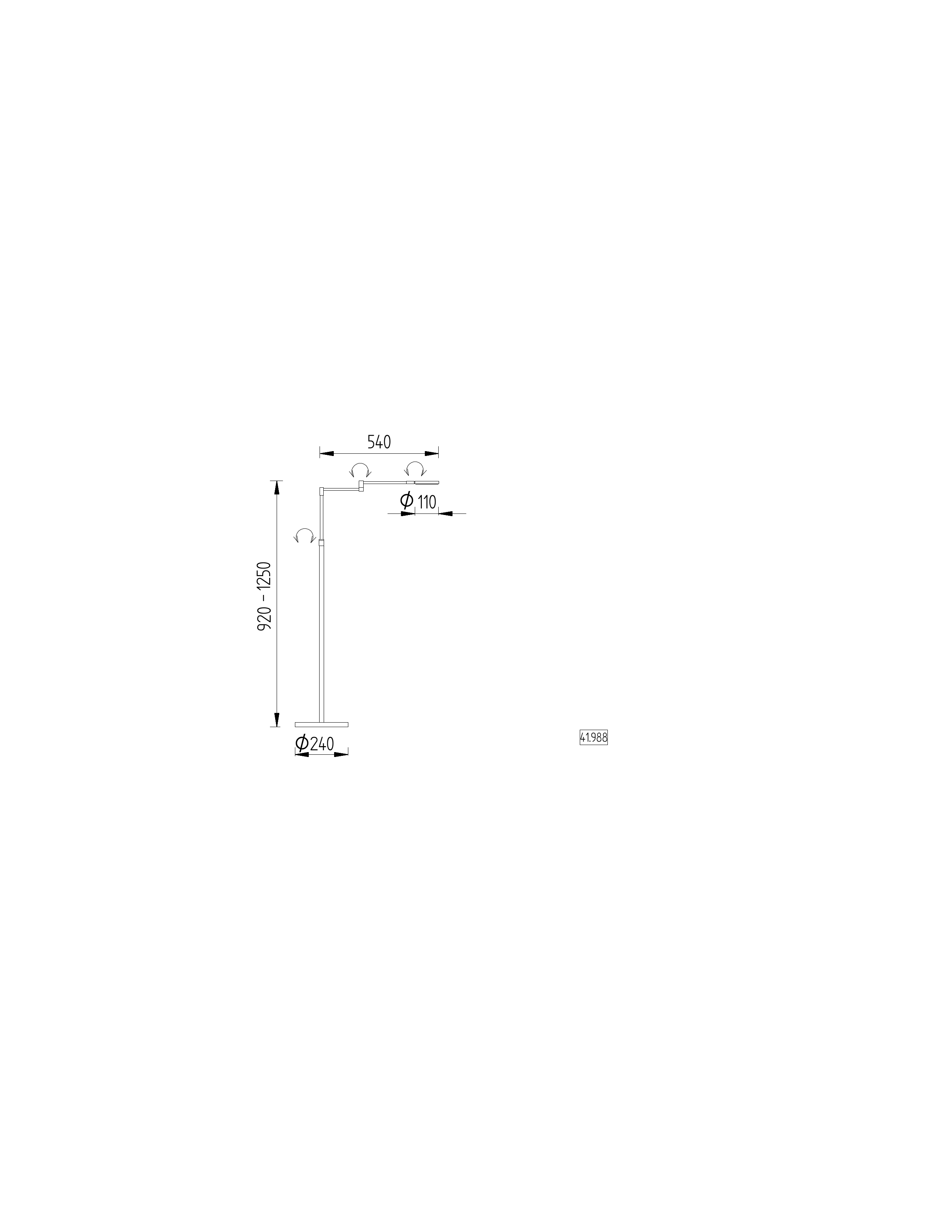 GKS Knapstein LED-Leseleuchte CARO Bronze 41.988.34 4250035830691