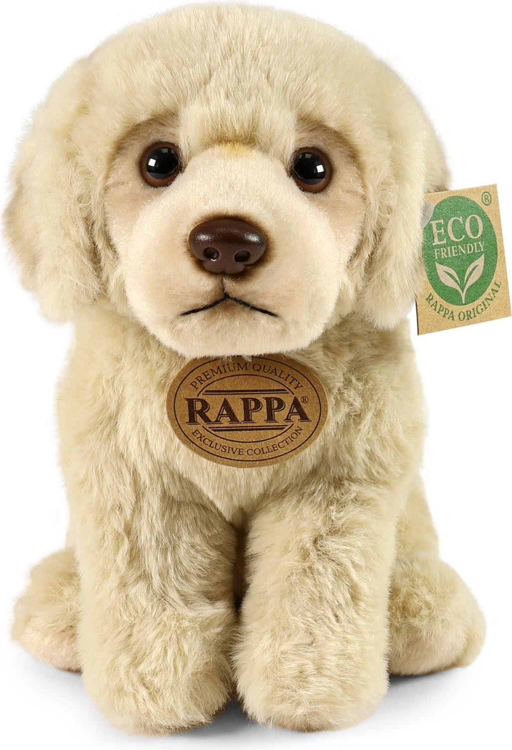 Rappa Pluchen Labrador Knuffel Zittend Beige 23 cm