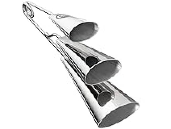 Meinl Percussion Meinl STBAGTRI CH Triple Agogo Bell Instrument pour Samba et Musique Latine - Non fabriqué en Chine
