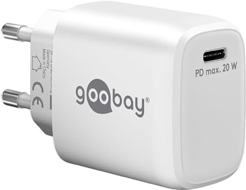 Goobay 65406 USB-C PD Snellader 20 W met GaN-technologie, Wit