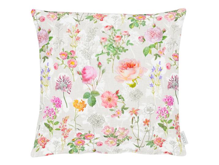 Coussin 6750 Rose foncé/Rose foncé 48 x 48cm Tissu mélangé